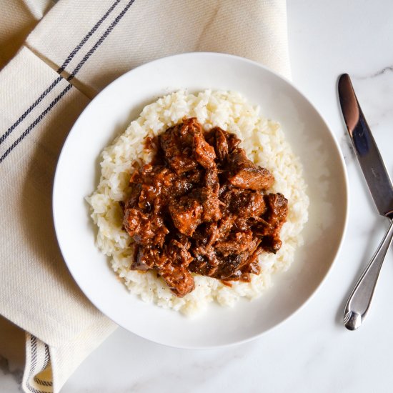 Barbecue Beef Rice Bowl