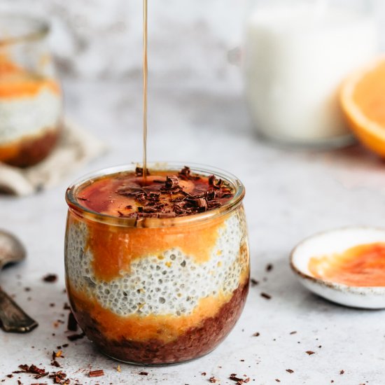 CHOCOLATE ORANGE CHIA PUDDING