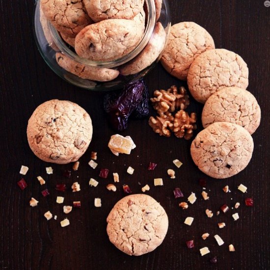 Sticky Date & Ginger Biscuits