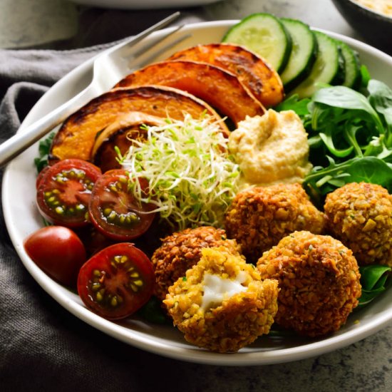 Stuffed Vegan Falafel