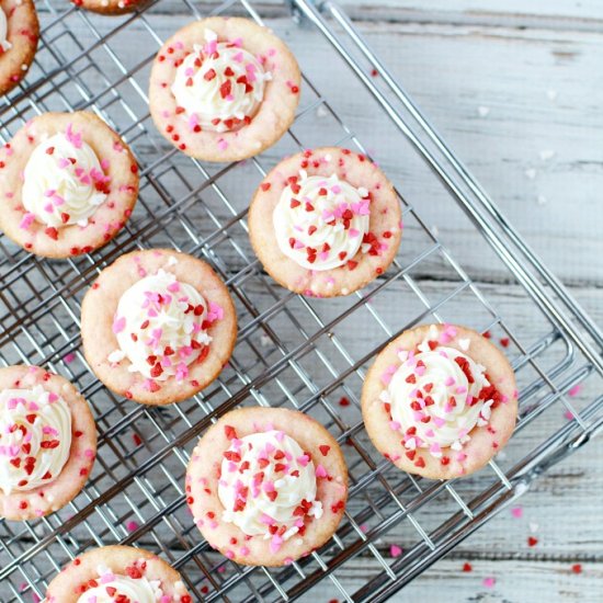 Valentine Sugar Cookie Cups