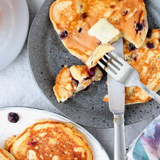 Blueberry Banana Pancakes