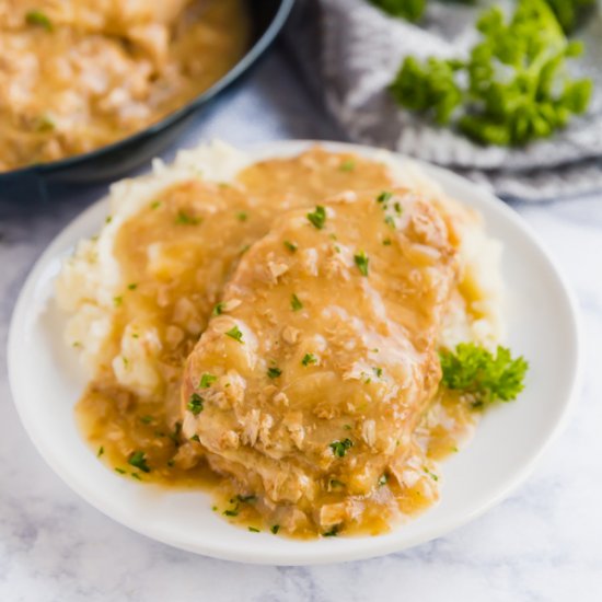 3 Ingredient Slow Cooker Pork Chops