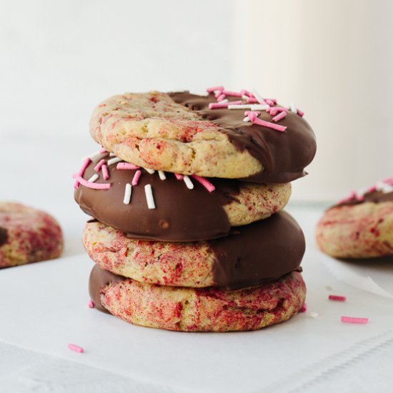 Raspberry Cream Cheese Cookies