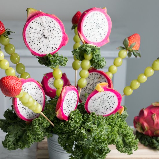 valentines day fruit bouquet