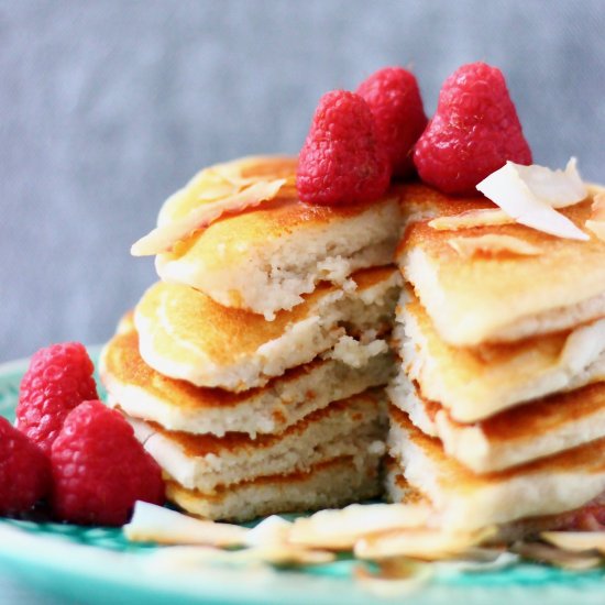 GF Vegan Coconut Flour Pancakes