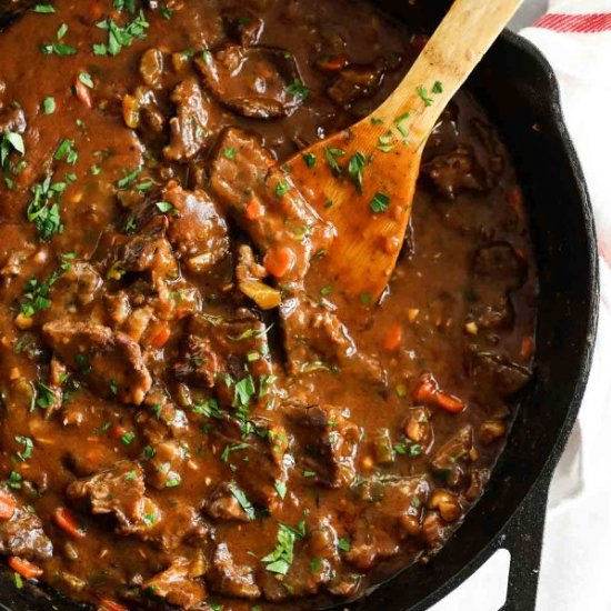 Smothered Beef Tips