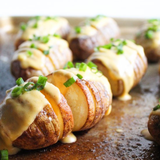 Cheesy Hasselback Potatoes