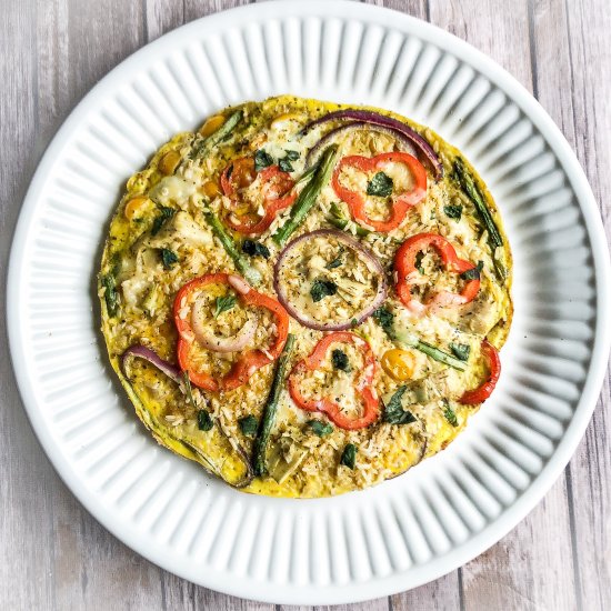 Veggie Frittata With Brown Rice