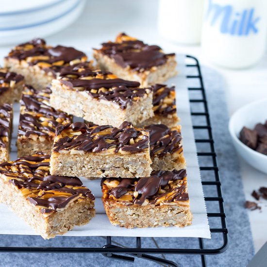 Choc Top Muesli Slice