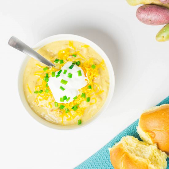 The Best Loaded Potato Soup