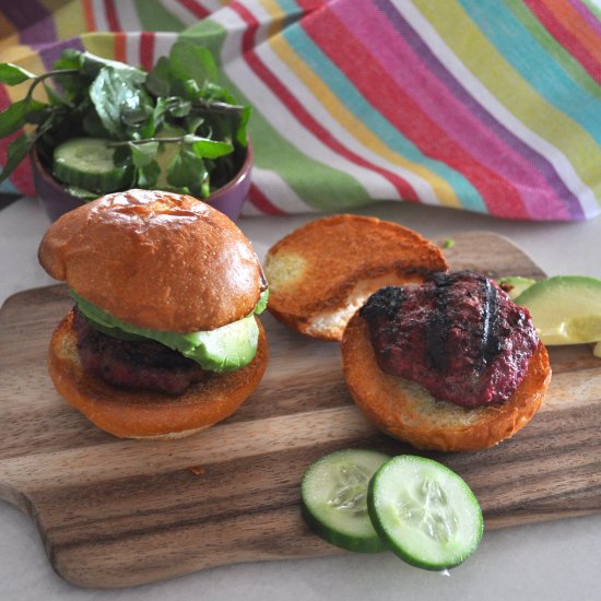 Beetroot Beef Burgers