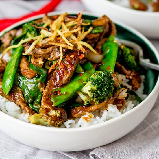 Ginger Beef Stir Fry