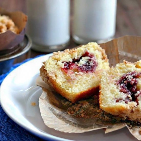 Jammy Crumb Muffins