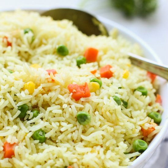 Easy Mixed Vegetable Rice