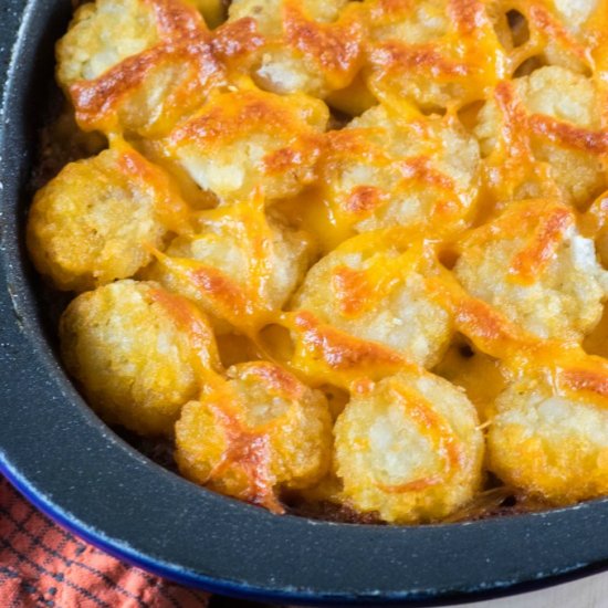 Tater Tot Sloppy Joe Casserole