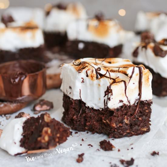 Toasted meringue brownies