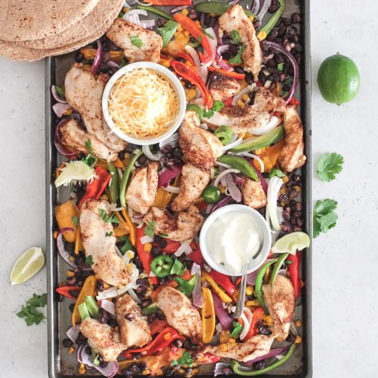 Chicken Fajita Sheet Pan Meal