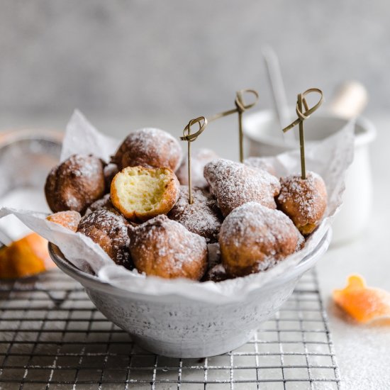 ricotta fritters with cara cara