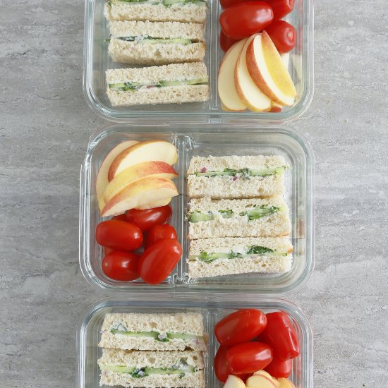 Cucumber Sandwiches Meal Prep