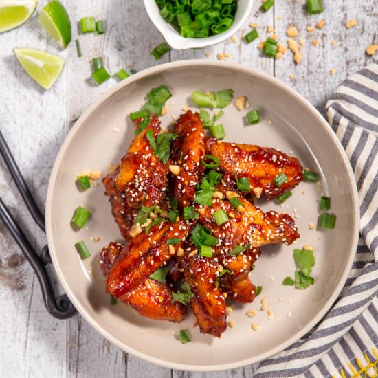 Spicy Smoked Korean Chicken Wings