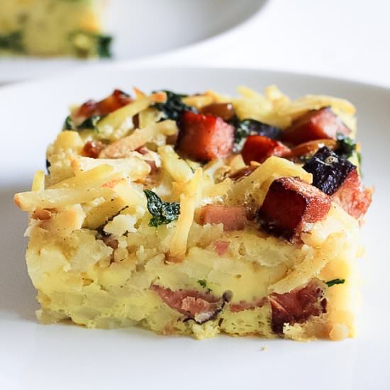 Paleo Ham & Egg Breakfast Bake