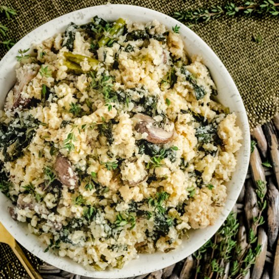 One Pot Cauliflower Risotto