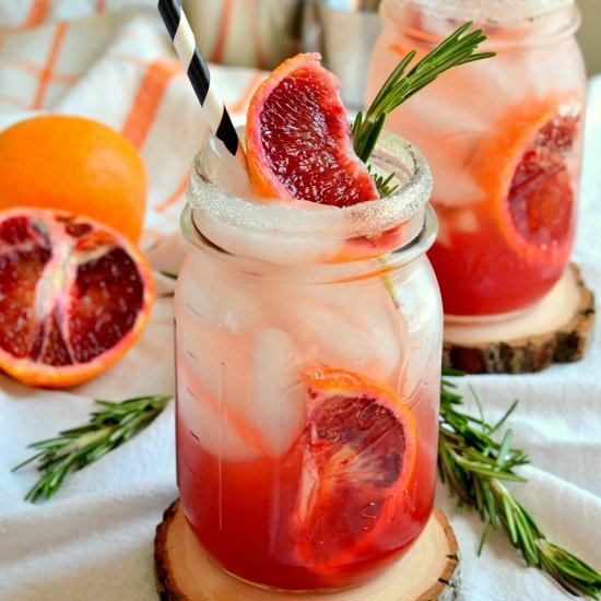 Smoky Blood Orange Margaritas