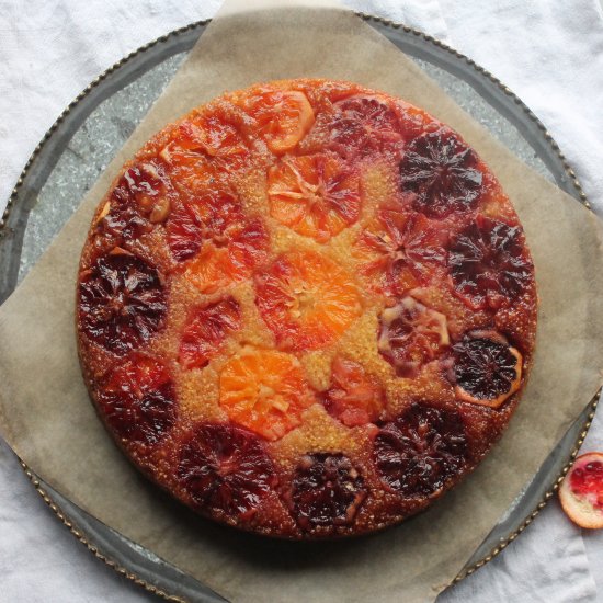 Blood Orange Upside Down Cake