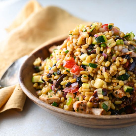 Mediterranean Khorasan Wheat Salad