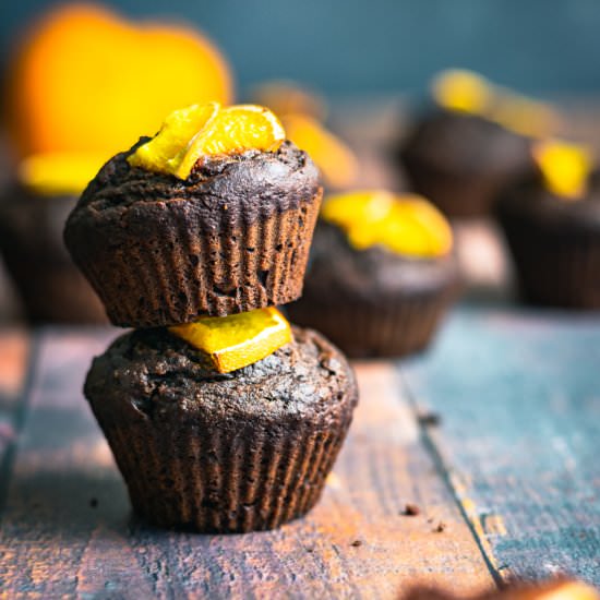 Vegan Chocolate Orange Muffins