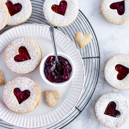 Strawberry Jam Cookies