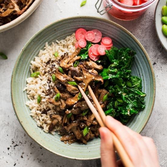 Miso mushroom bowl (V,GF)