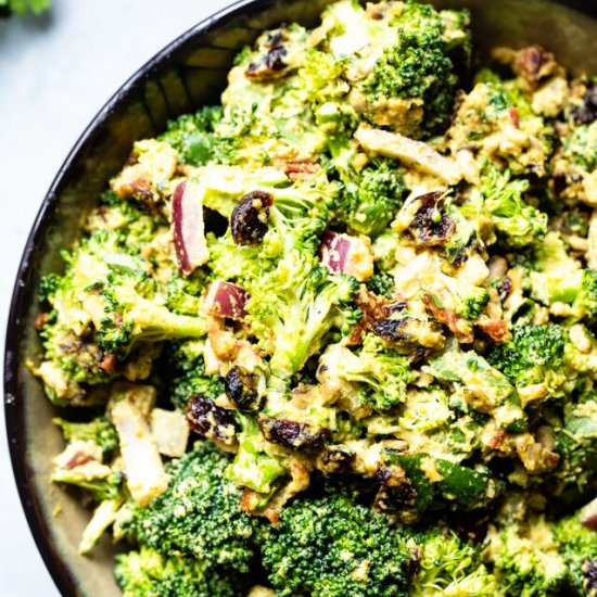 Vegan Paleo Broccoli Cashew Salad