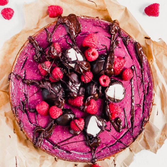 Vegan Raspberry Cheesecake