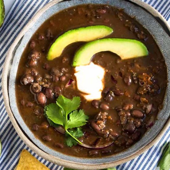 Spicy Black Bean Soup