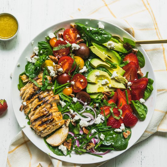 Strawberry Spinach Salad