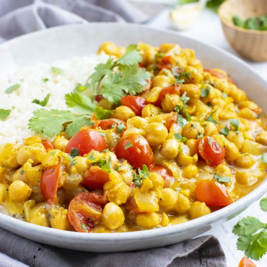 Quick Chickpea Curry