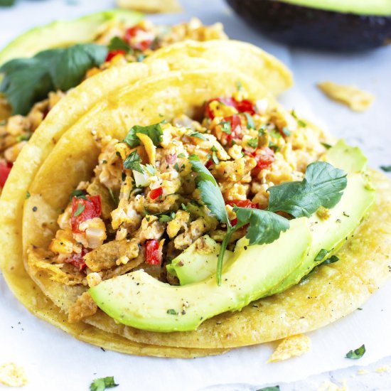 Easy Migas Tacos