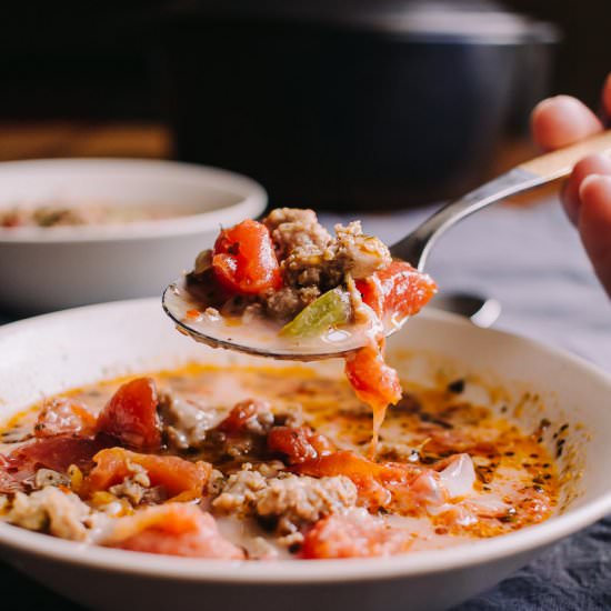 Low Carb Italian Sausage Soup