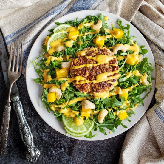 Crab Cakes with Mango Cashew Sauce