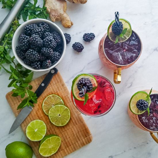 Ginger Blackberry Twisted Mule