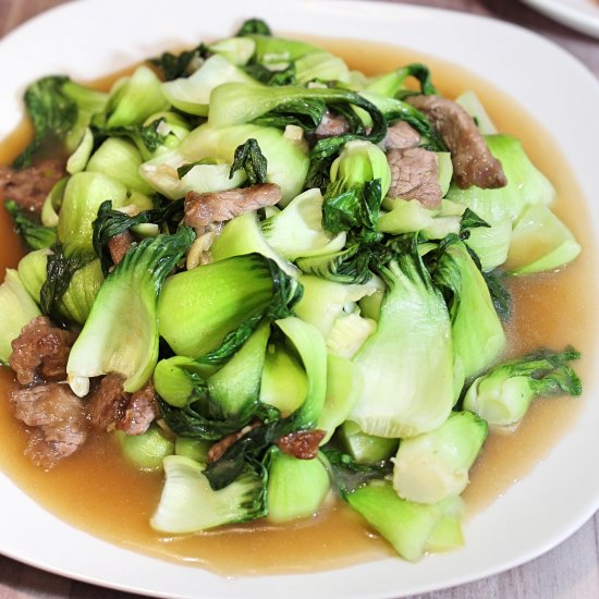 Baby Bok Choy Stir-Fry with Beef