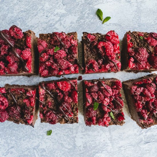 Raspberry Chocolate Fudge Bars