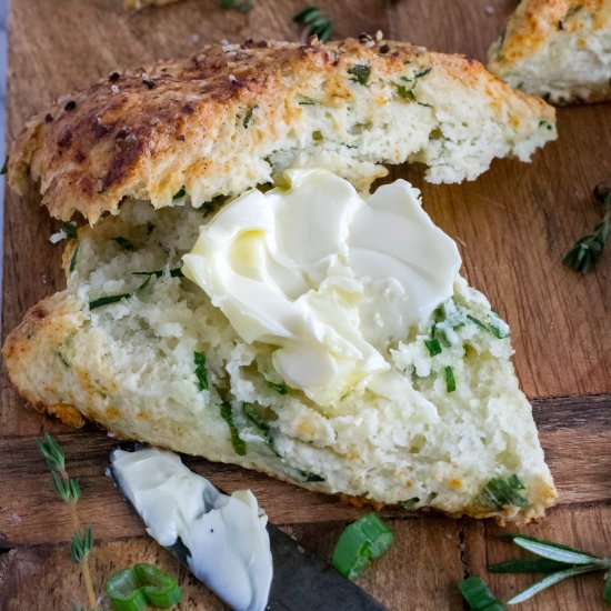 Savory Spinach Ricotta Scones