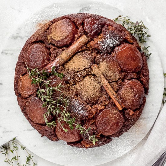 Caramelized upside down apple cake