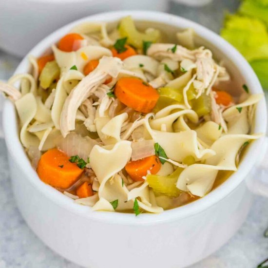 Crockpot Chicken Noodle Soup