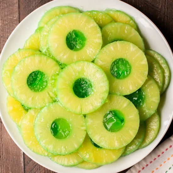 Jello in a Pinepple Can