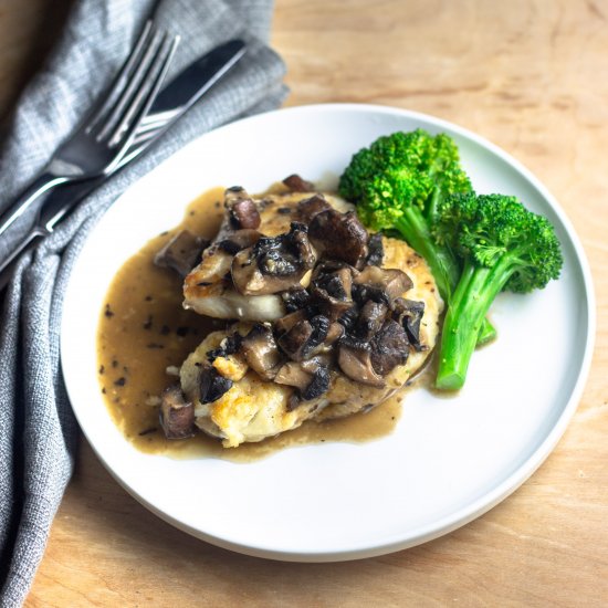 Miso Mushroom Haddock