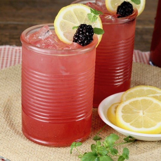 Blackberry Lemonade Moscato Punch